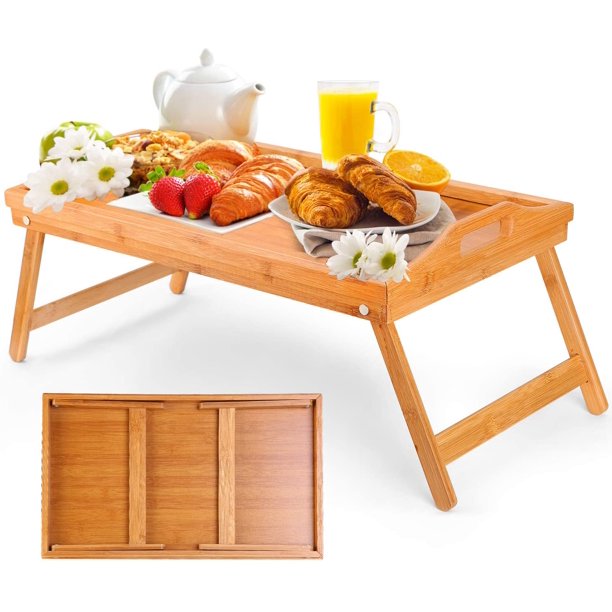 Bamboo Wooden Tray & Table - waseeh.com