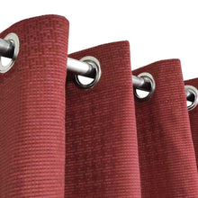 Red 3D Jacquard Curtain