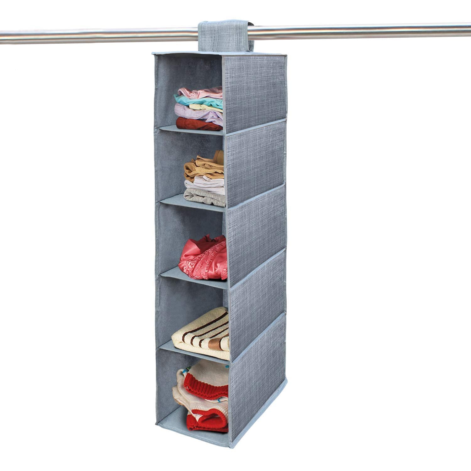 5 Layer Non-Woven Wardrobe Organizer / Mini Foldable Closet Organizer