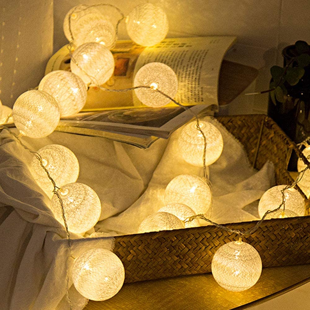Cotton Balls LED String Lights - waseeh.com