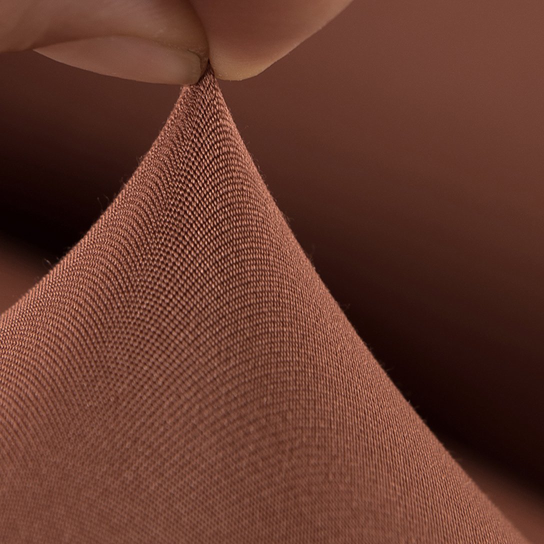 L-Shape (3+3) Lite Brown Color Jersey Fitted Sofa Cover