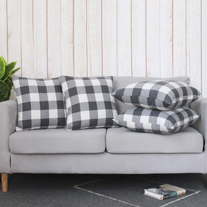 Intriguing Check Filled Cushion - waseeh.com