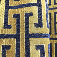Thick Viscose Curtain Versace Blue