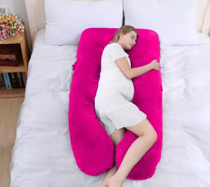Pregnancy Pillow / U- Shape Maternity Pillow / Sleeping Support Pillow Purple/Pink
