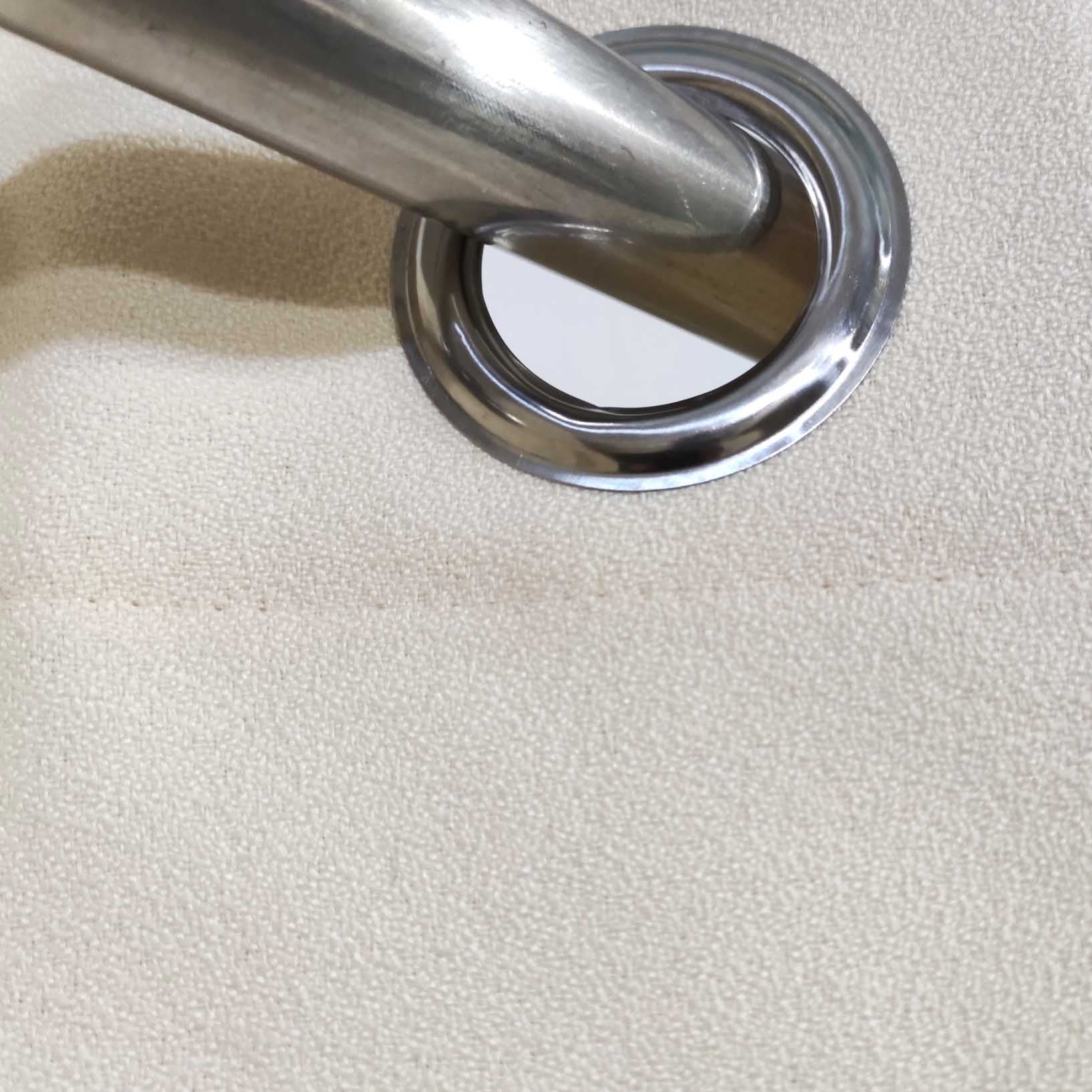 Ivory Textured Silk Curtain