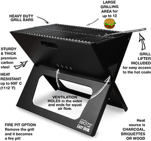 Portable BBQ Grill With Cooking Plate
