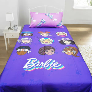 Barbie Satin Kids Bed Sheet