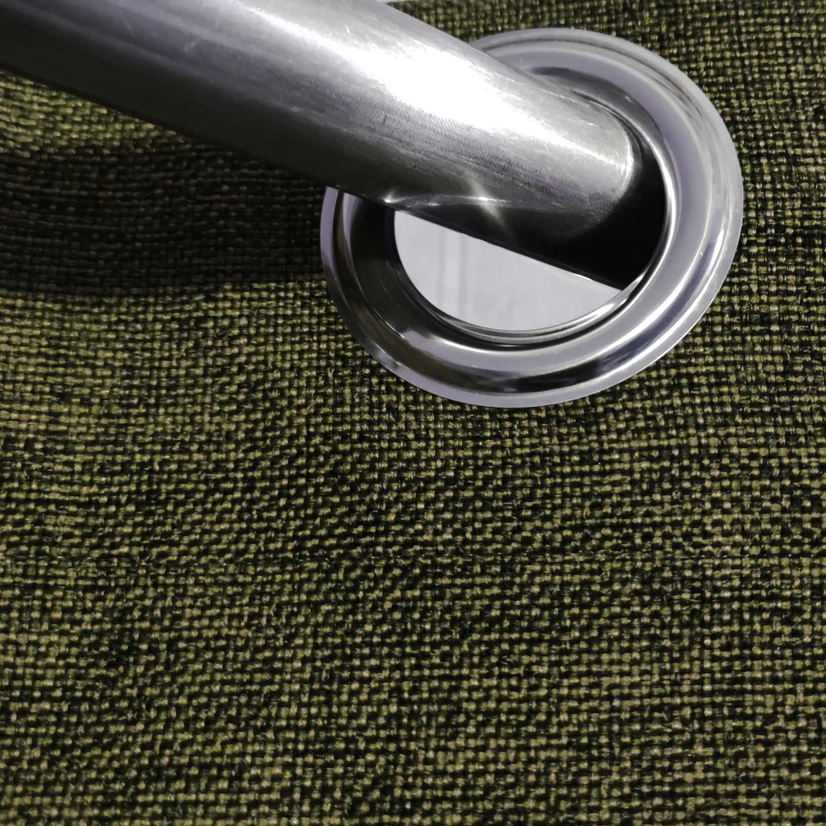 Premium Thick Jute Curtain Pickle Green