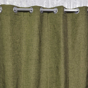 Premium Thick Jute Curtain Pickle Green