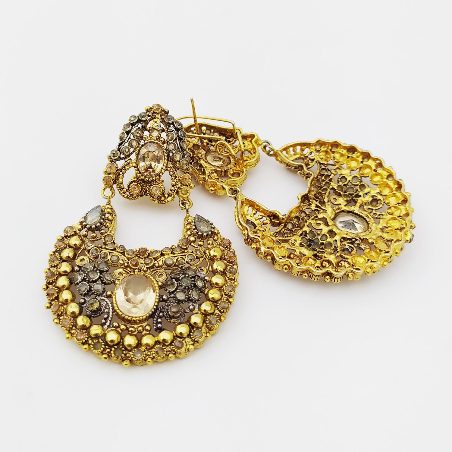 Colored Stones Jhumka