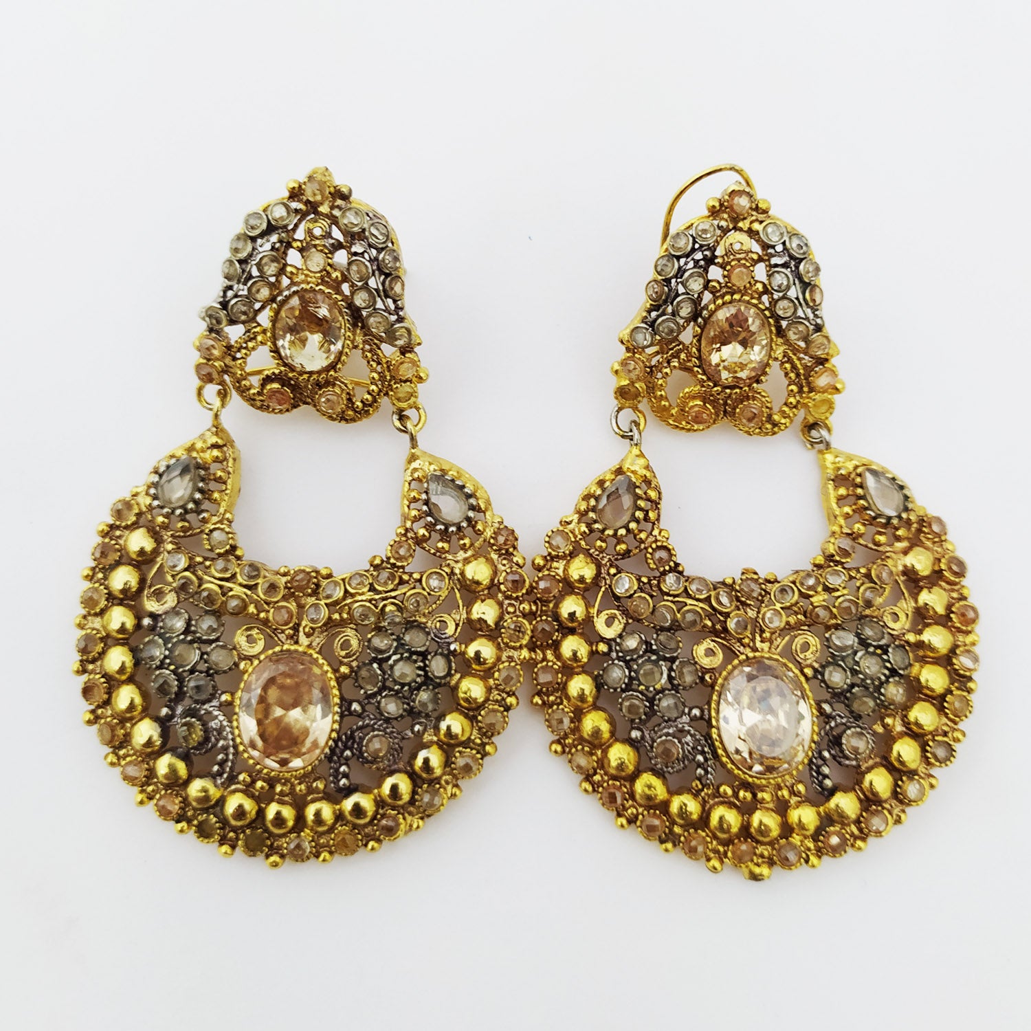 Colored Stones Jhumka