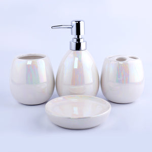 Spectrum Round Ceramic Bath Set