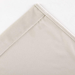 Plain Velvet Curtain Off-White