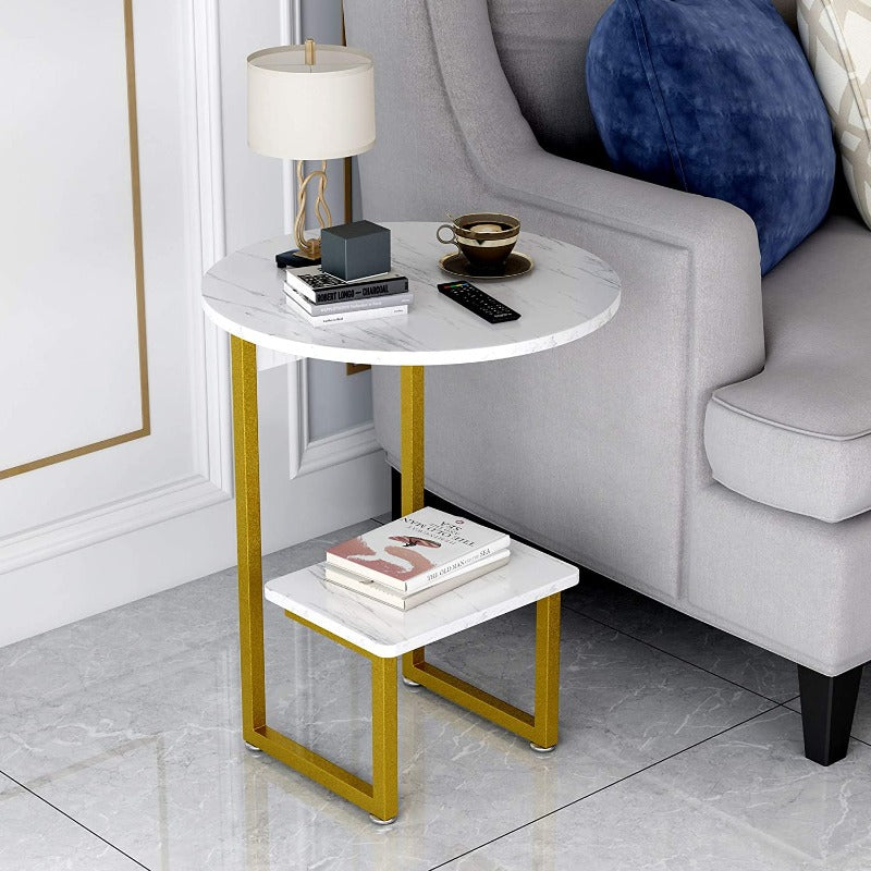 Round Sleek Sofa Table - waseeh.com