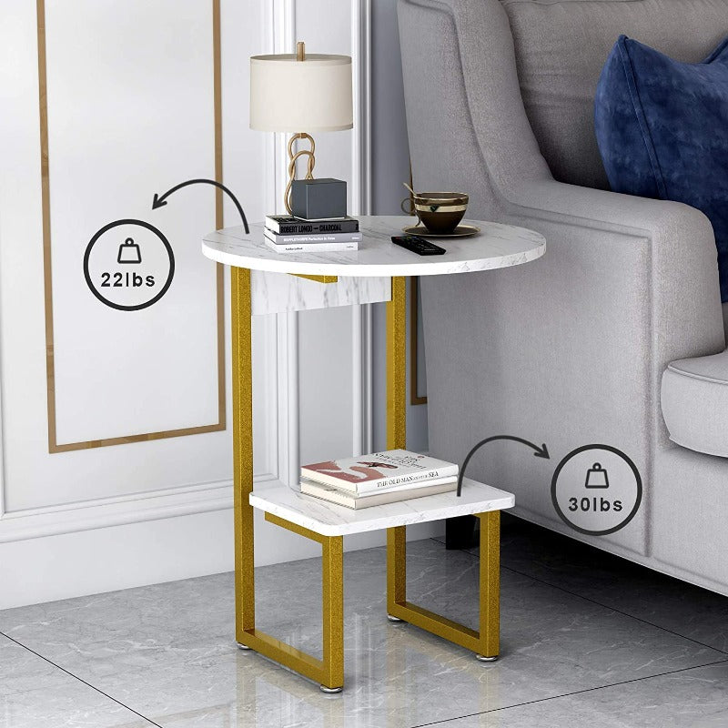 Round Sleek Sofa Table - waseeh.com