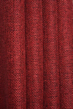 Plain Jute Curtain Red