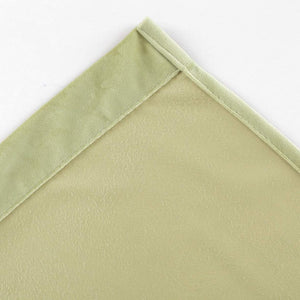 Plain Velvet Curtain Lite Green