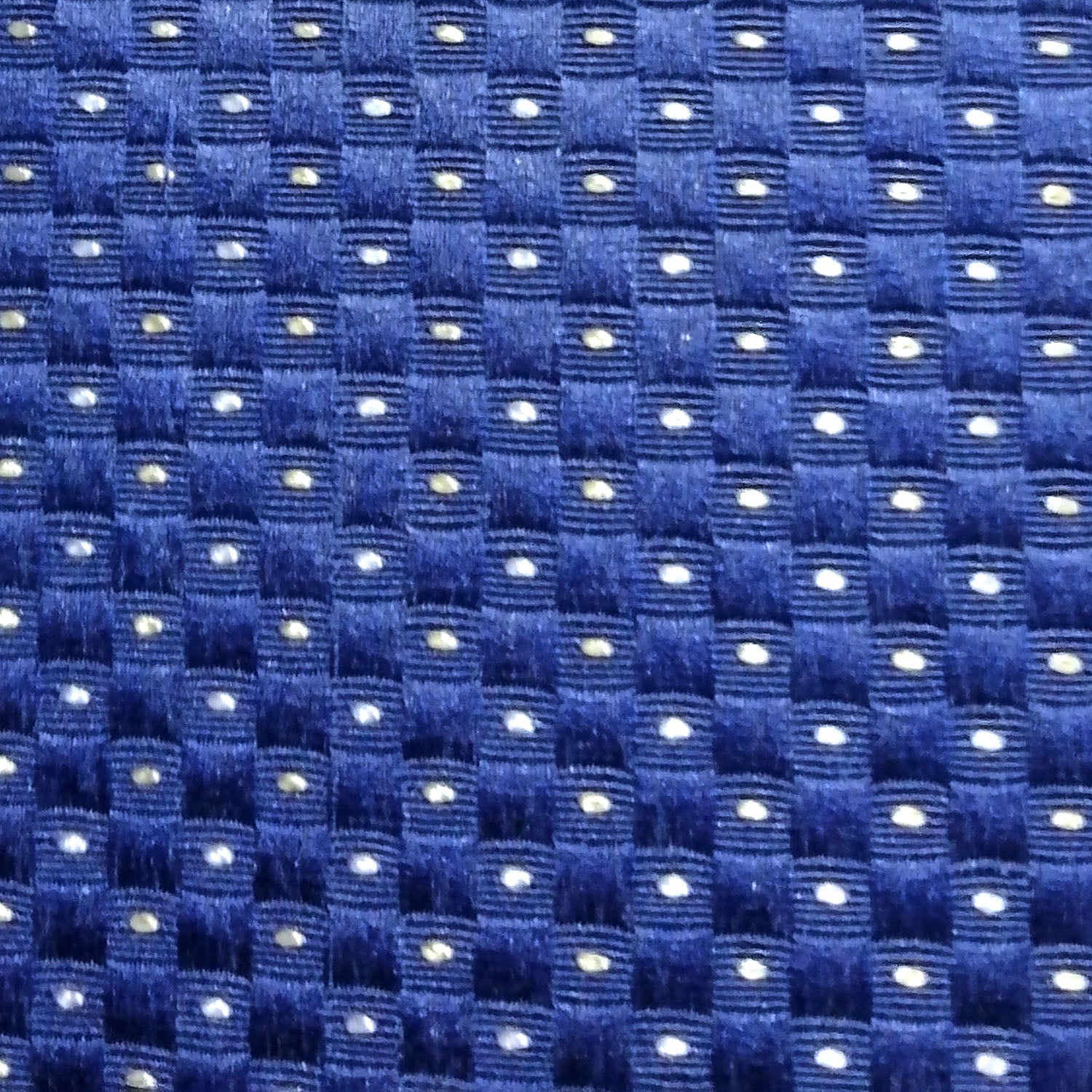 Last 1 left Diamond Emboss Silk Curtain Blue