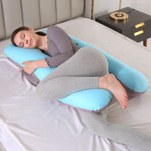 Pregnancy Pillow / U- Shape Maternity Pillow / Sleeping Support Pillow Lite Blue