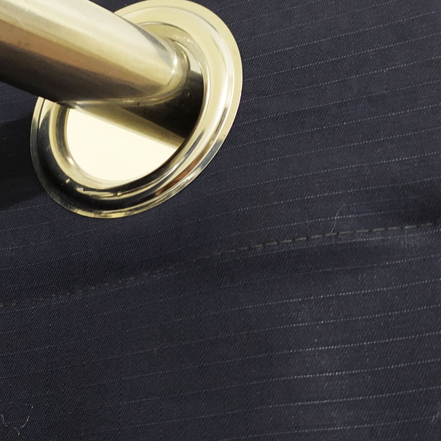 Plain Navy Blue Denim Cotton Curtain