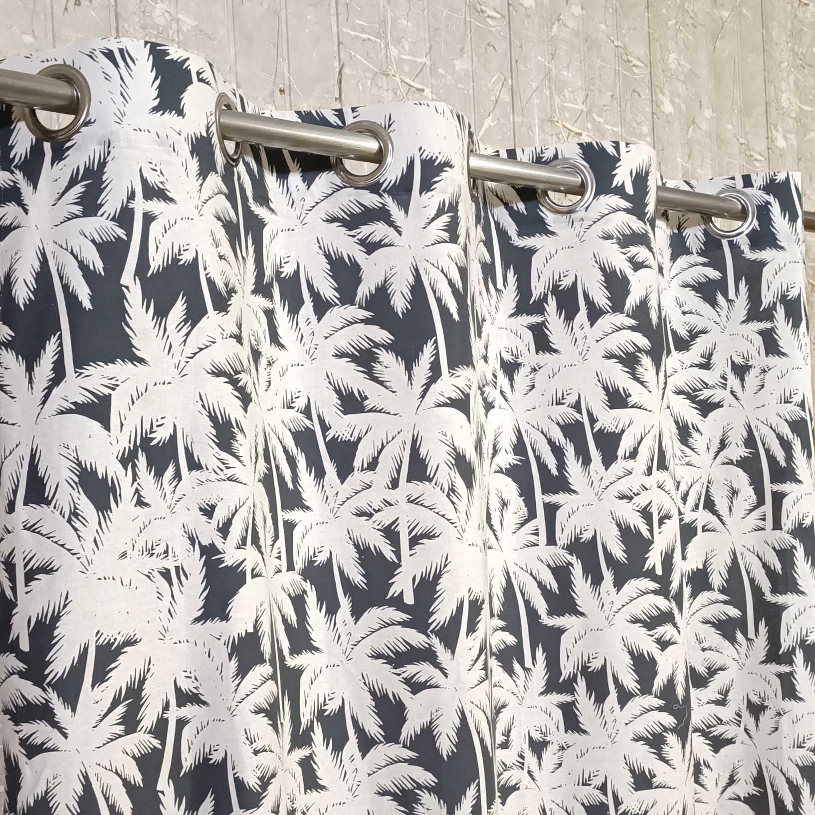 Arabian Tree Duck Cotton Curtain (Only 2 Pcs Available)