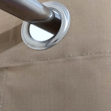 Plain Beige Denim Cotton Curtain Single Panel