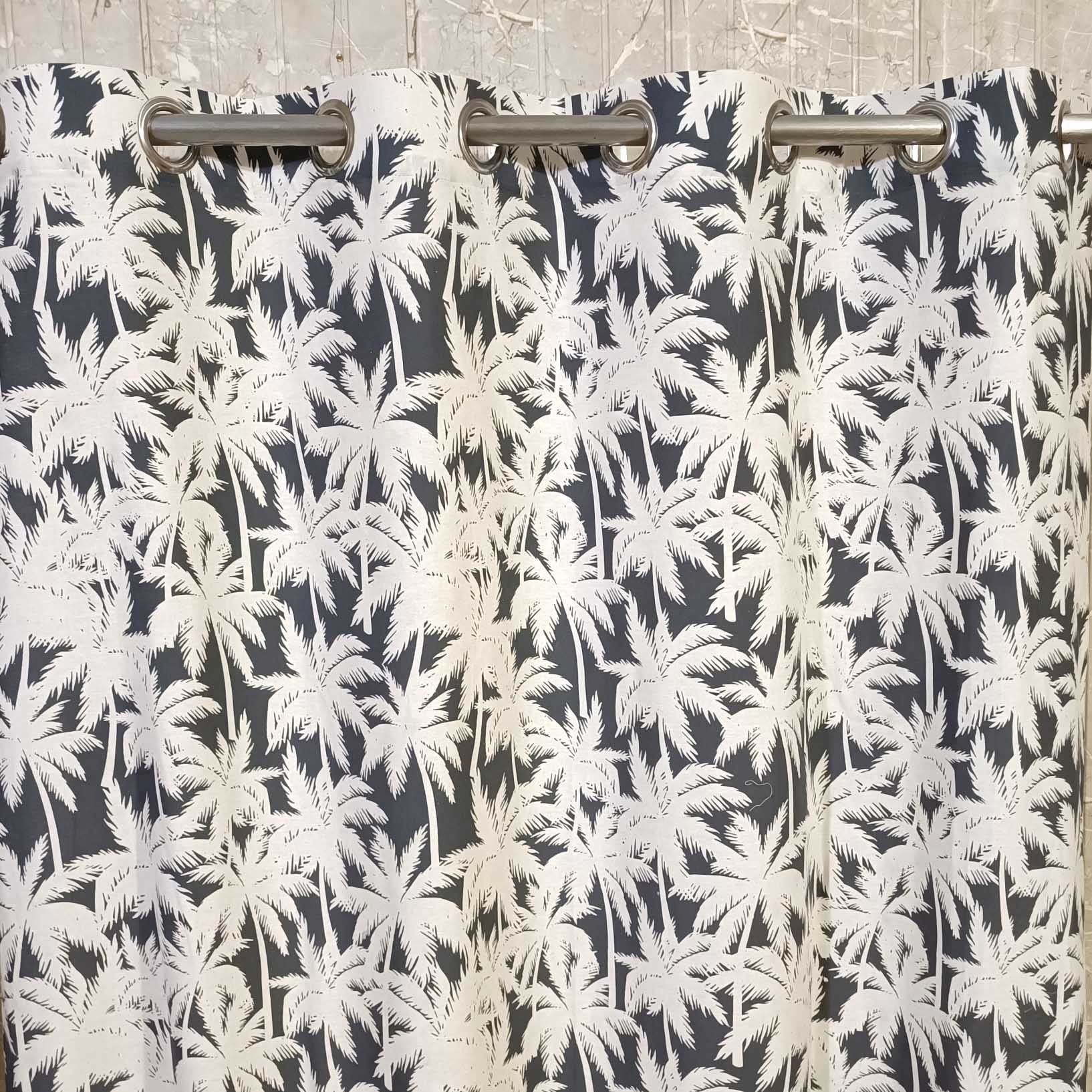 Arabian Tree Duck Cotton Curtain (Only 2 Pcs Available)