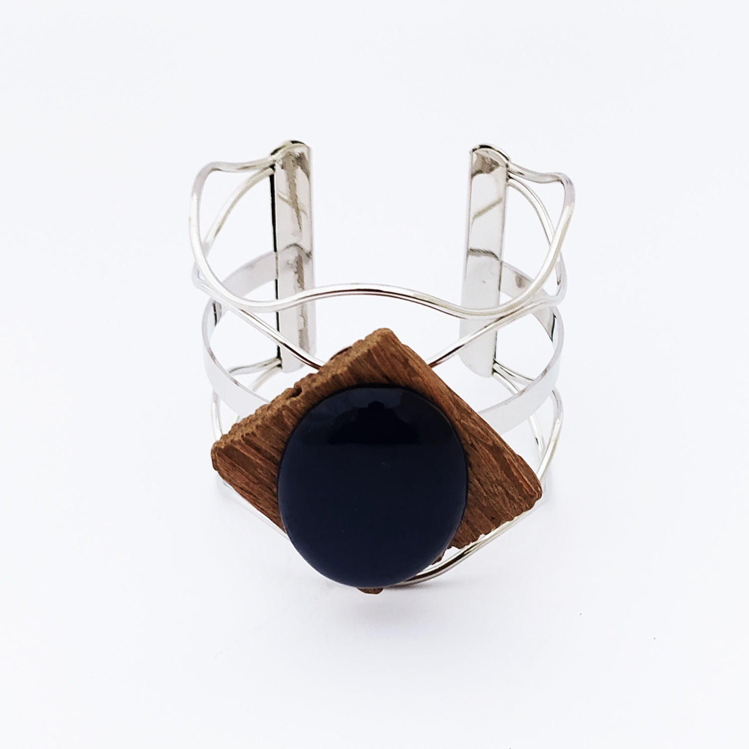 Gem Wood Bracelet