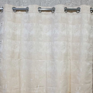 Thick Viscose Curtain Self Textured Off-White