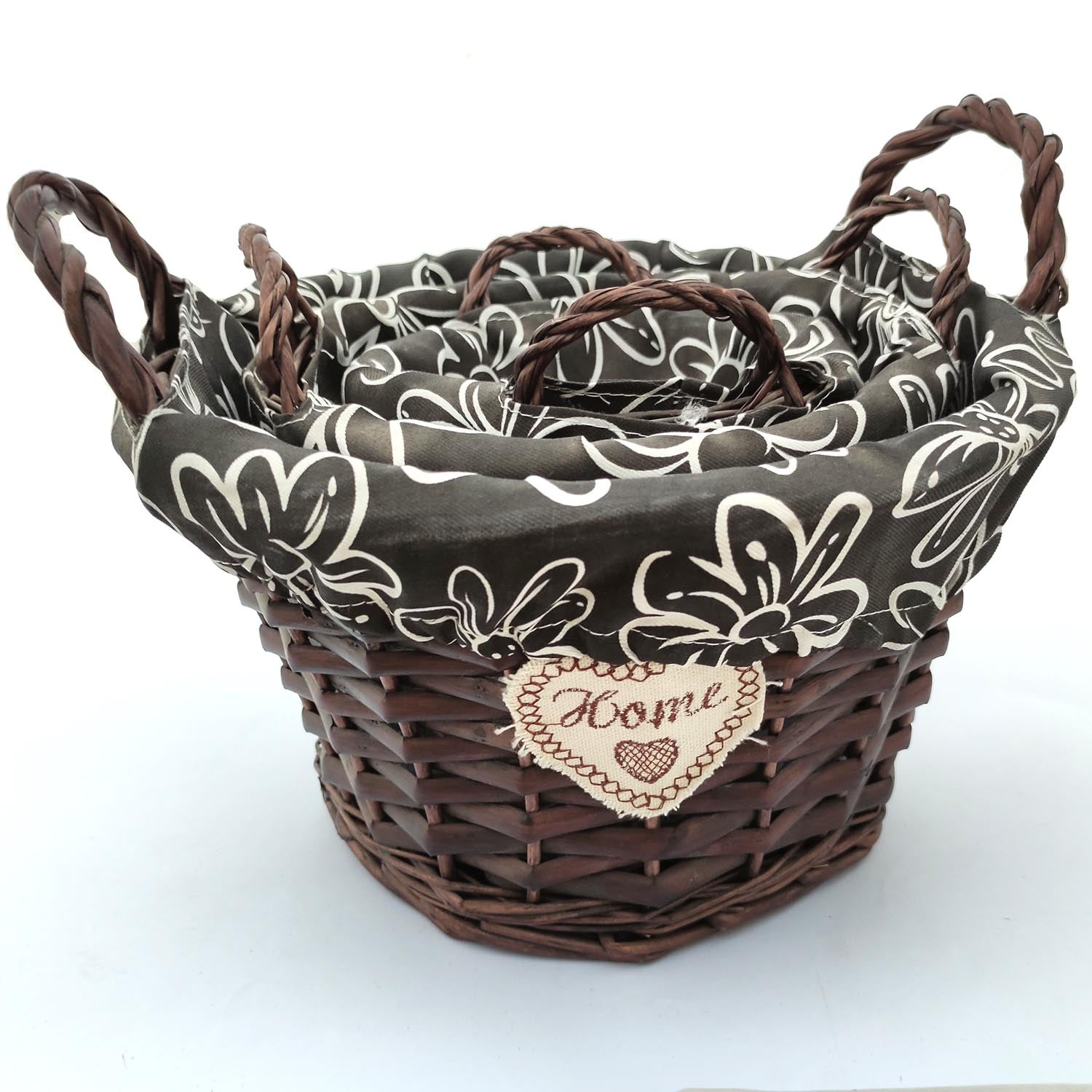 Braided Round Basket Set of 3