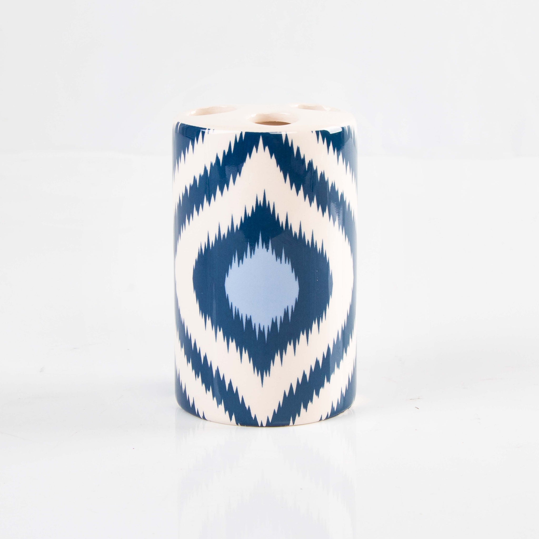 Ceramic Bath Set - Blue Paislay