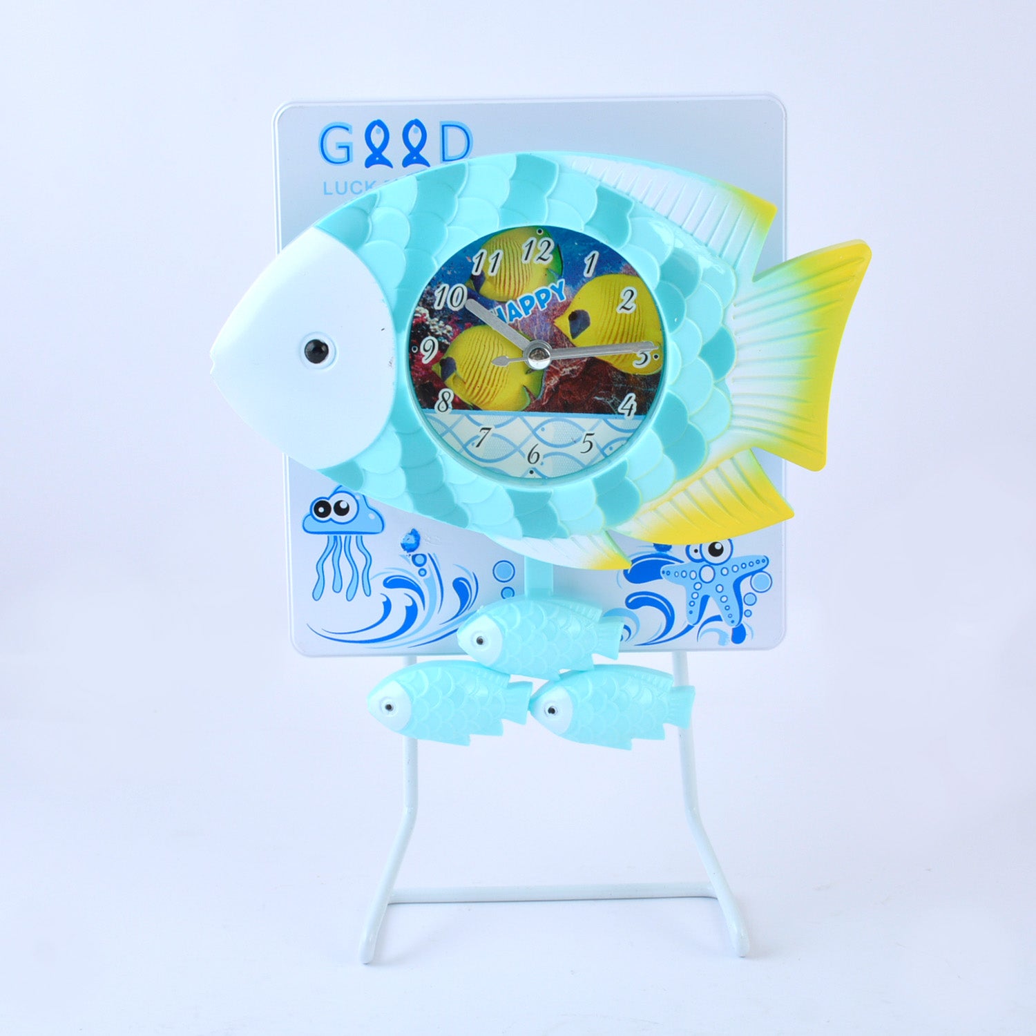 Fish Table Clock With Stand