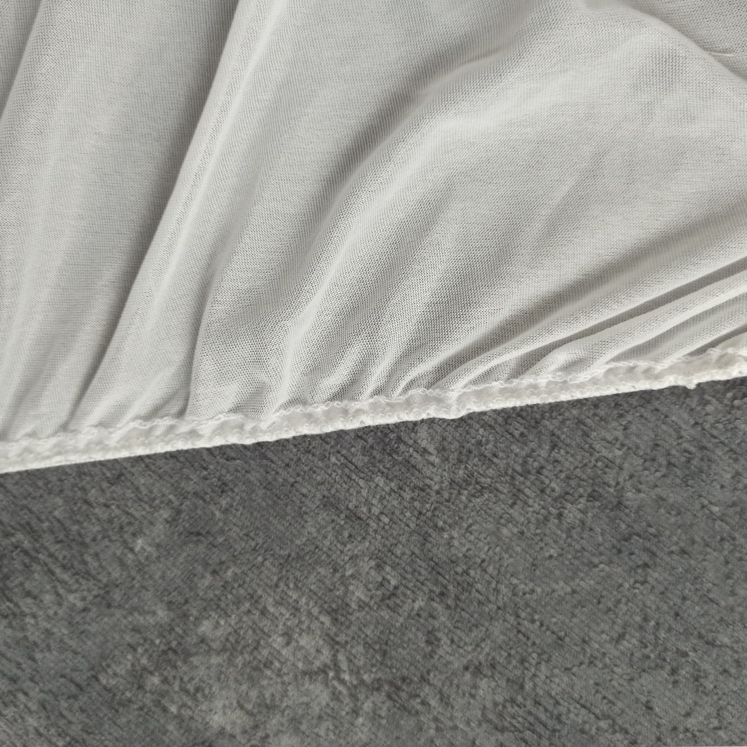 Water Proof Mattress Protector Terry Cotton Anti Mites & Bugs Grey