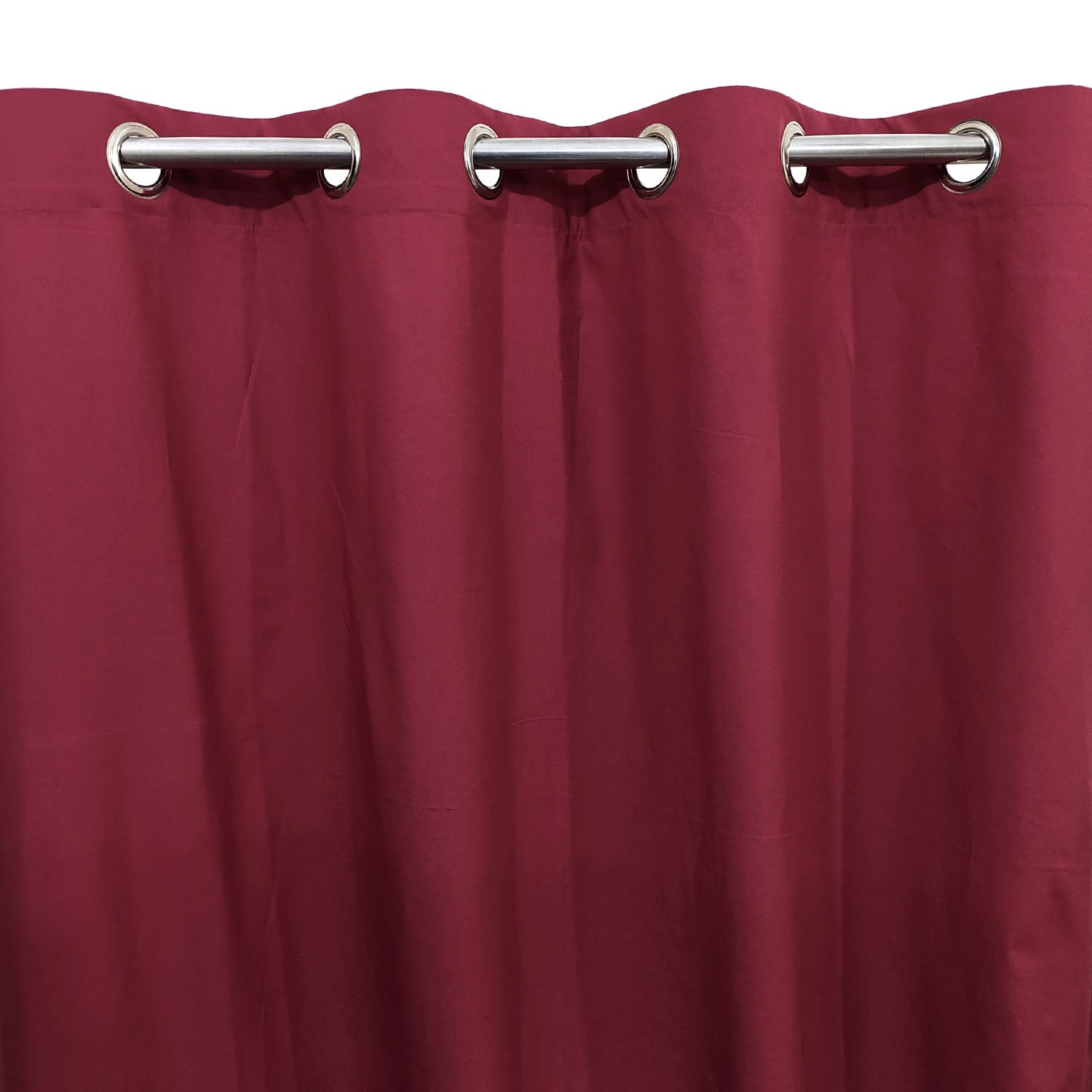 Plain Light Maroon Denim Cotton Curtain (Last 2 Pcs Available)