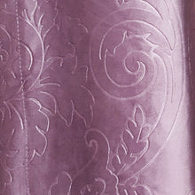 Self Embossed Velvet Curtain Lite Purple