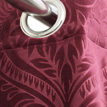 Self Embossed Velvet Curtain Maroon