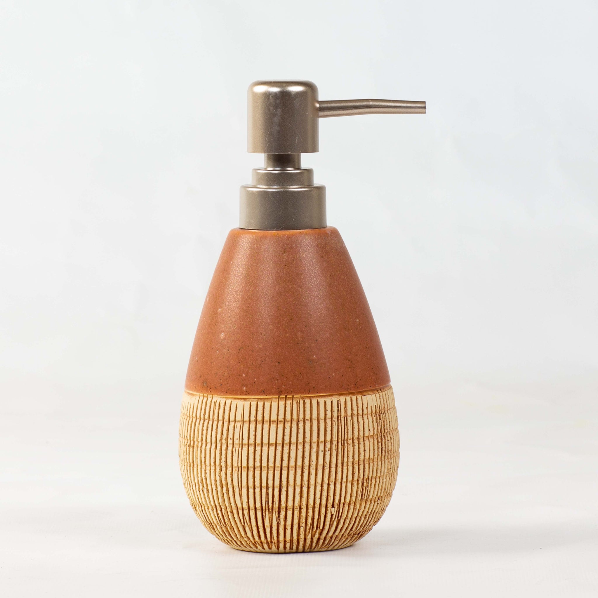 Textured Design Round Ceramic Bath Set