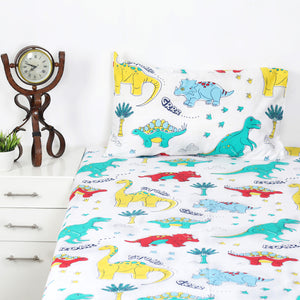 Jurassic Park Bed Sheet With One Pillow Case