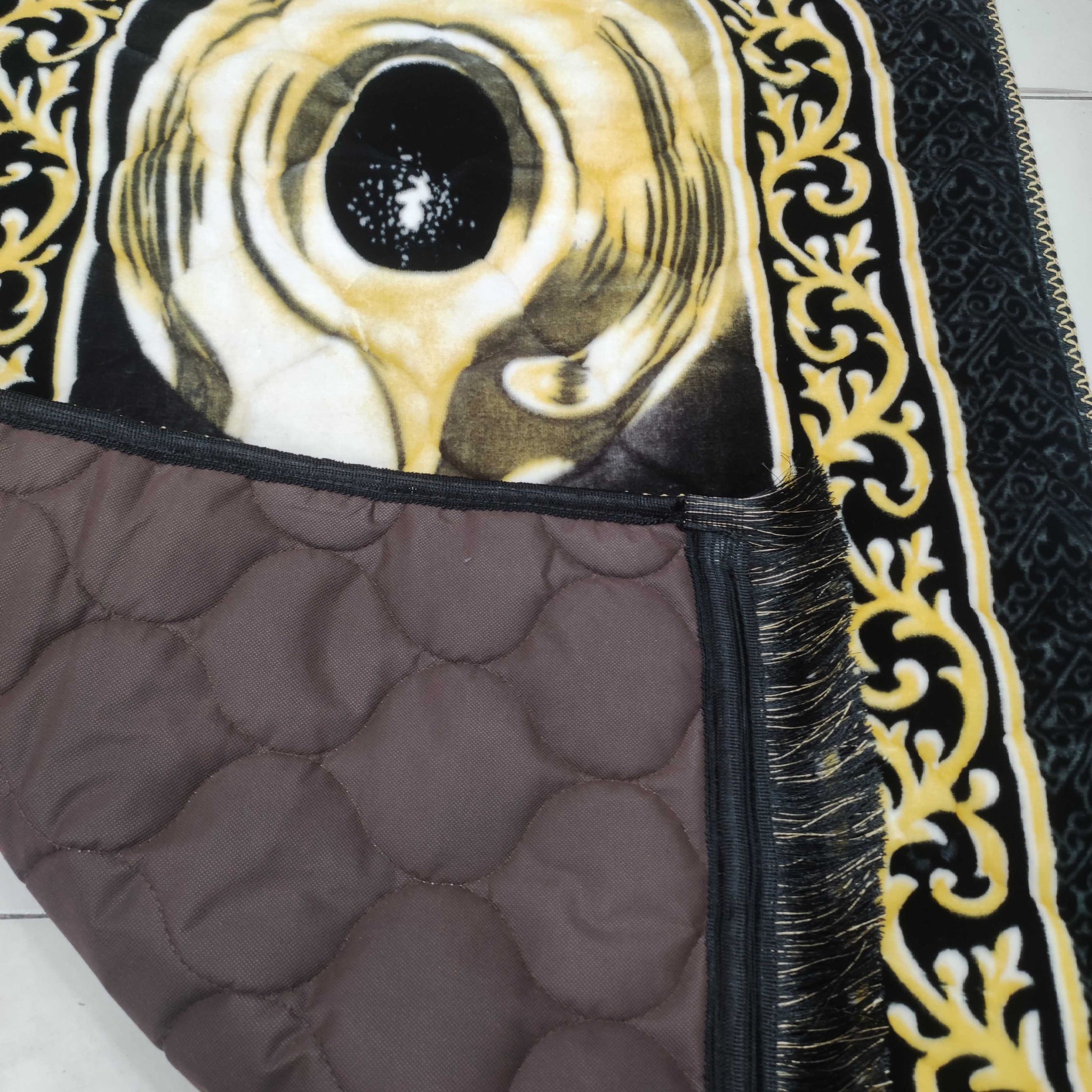 Quilted Prayer Mat Printed Velvet