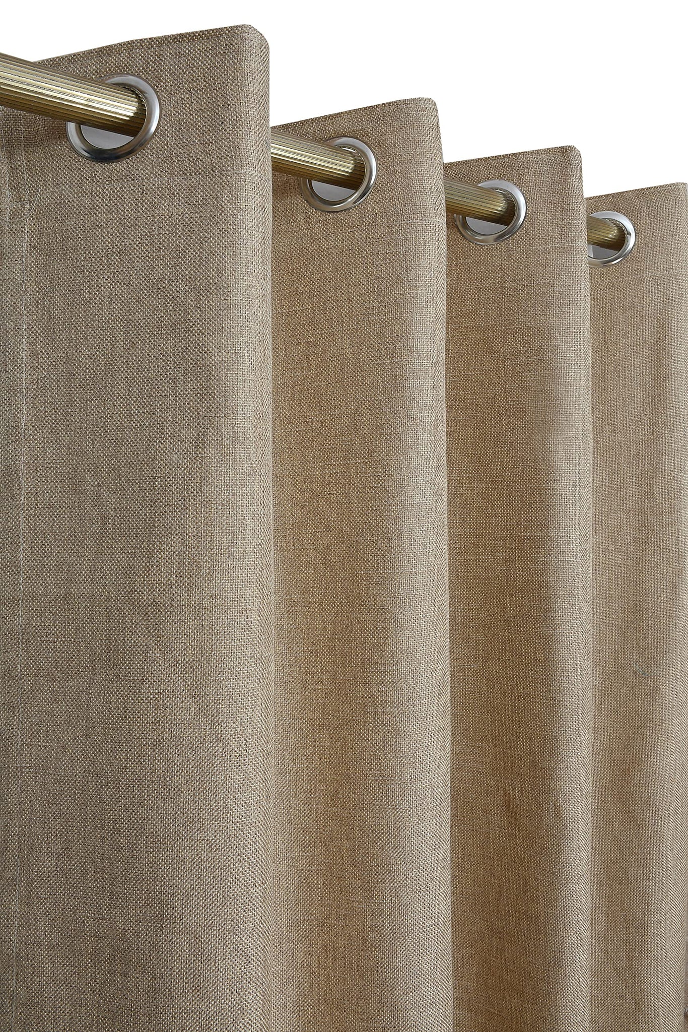 Premium Jute Curtain Mid Brown
