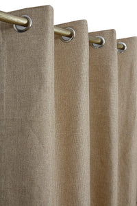 Plain Jute Curtain Mid Brown