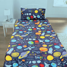 Space Galaxy Kids Bed Sheet