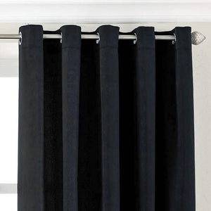 Plain Black - Duck Cotton Curtain