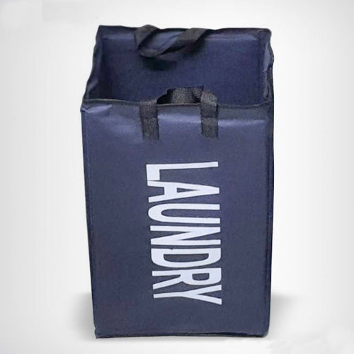 Foldable Laundry Basket / Non Woven Clothes Bag Blue