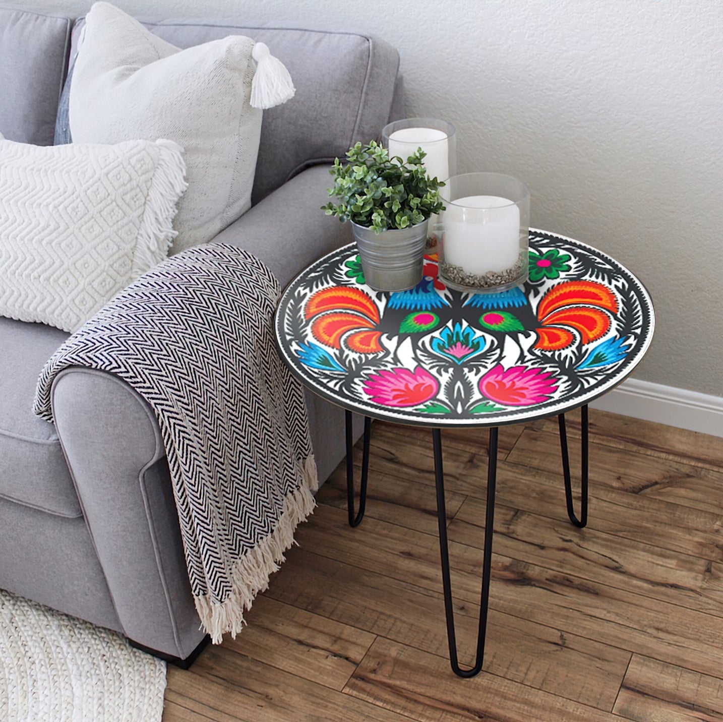The Roosters Hairpin Table - waseeh.com