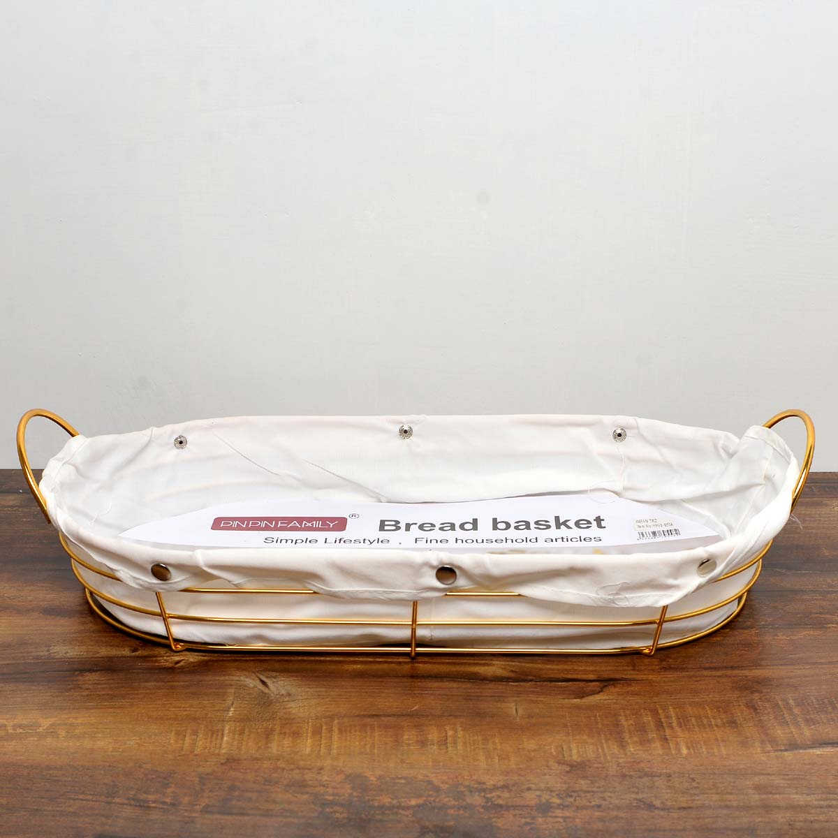 Alluring Goldish Bread Basket - waseeh.com