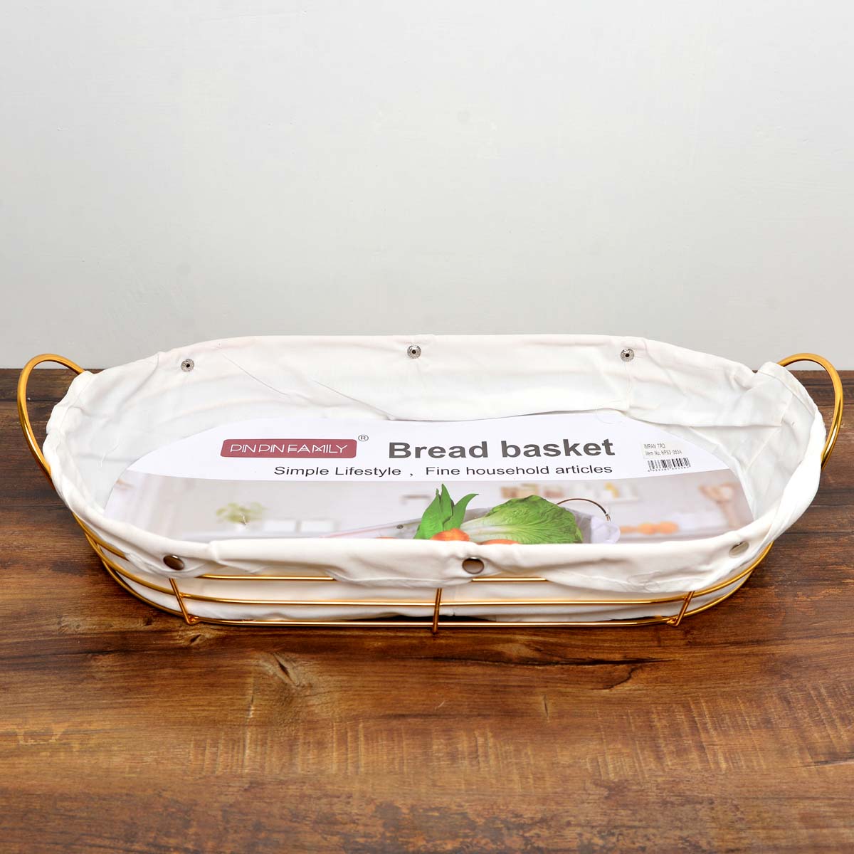 Alluring Goldish Bread Basket - waseeh.com