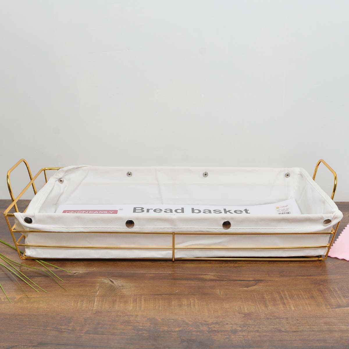 Alluring Goldish Bread Basket - waseeh.com