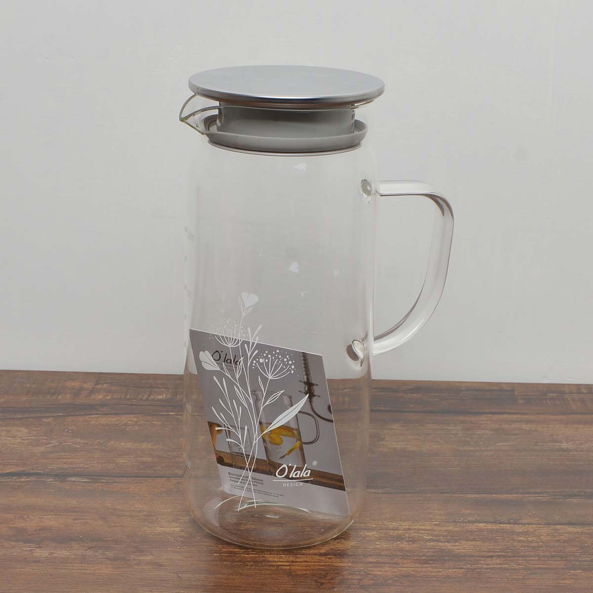 O'lala Borosilicate Glass Measuring Dispenser | Jar - waseeh.com