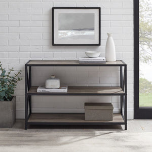 Carbon X-Frame Bookshelf Rack - waseeh.com